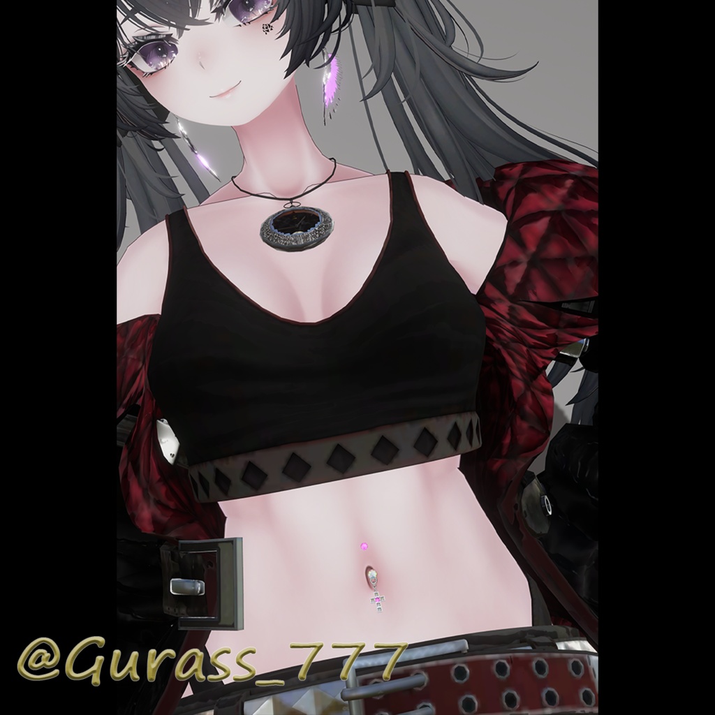 【Cross_bodypierced】3アバター対応【#T_silveri】
