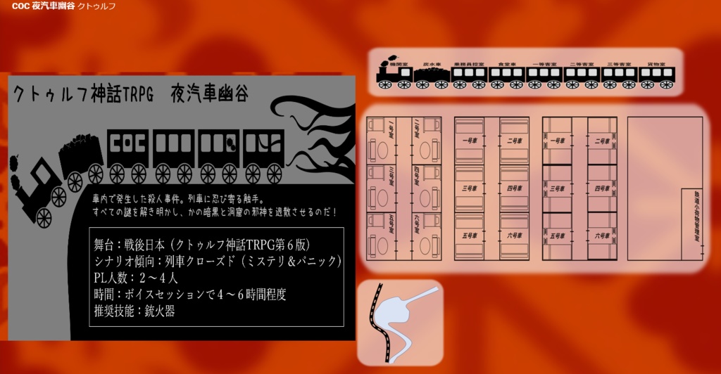 COCシナリオ 夜汽車幽谷