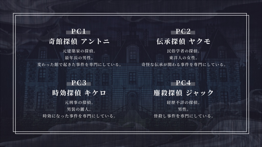 【マーダーミステリー】奇巌渓の殺人