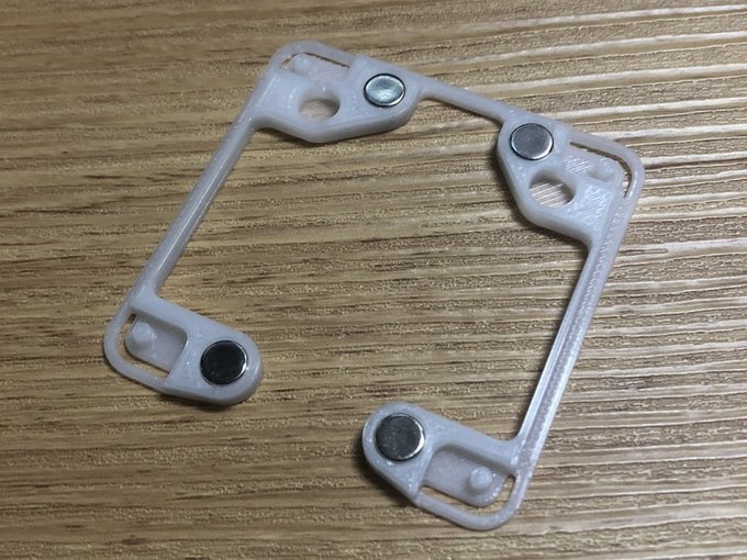 スタックチャン マグネット吸着アダプタ☆Ver.1.0専用(Core2/AWS兼用版)