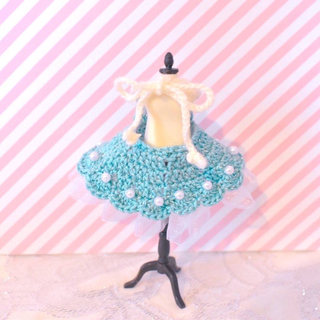 ドール用【クリームソーダドレス】