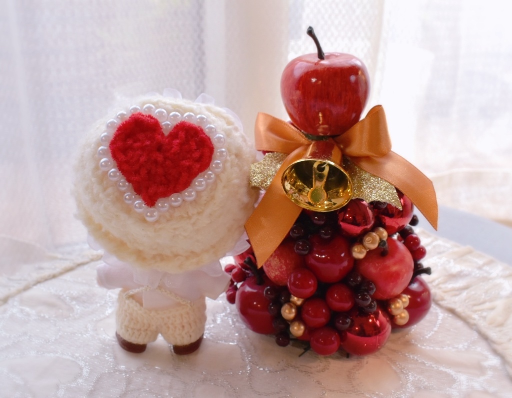 10〜12cmぬい【ホワイトサロペット】