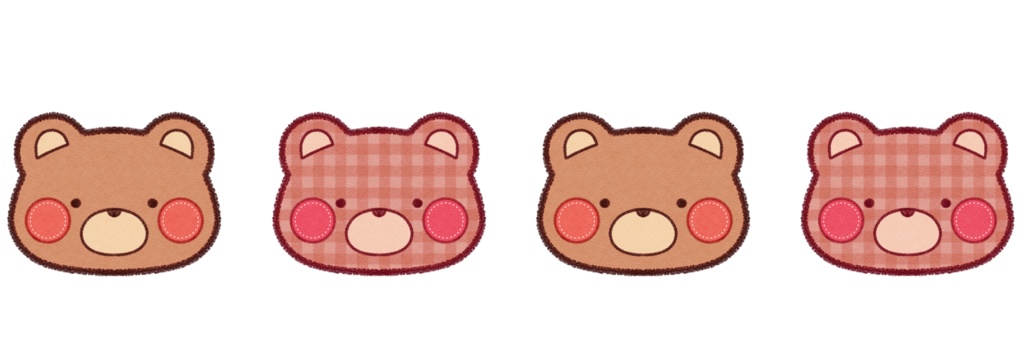 4匹のくまさんパーカー