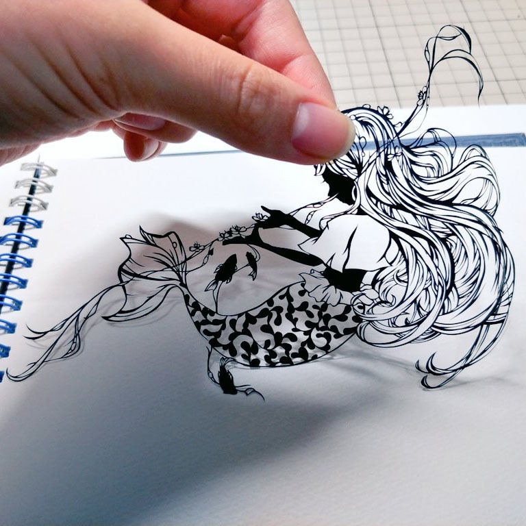 A5便箋「花遊び」【原画:シホ】