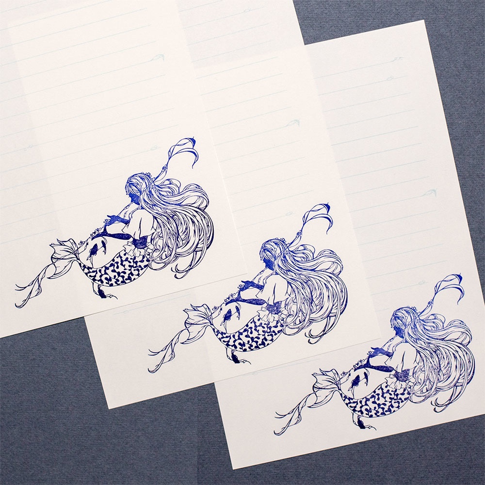 A5便箋「花遊び」【原画:シホ】