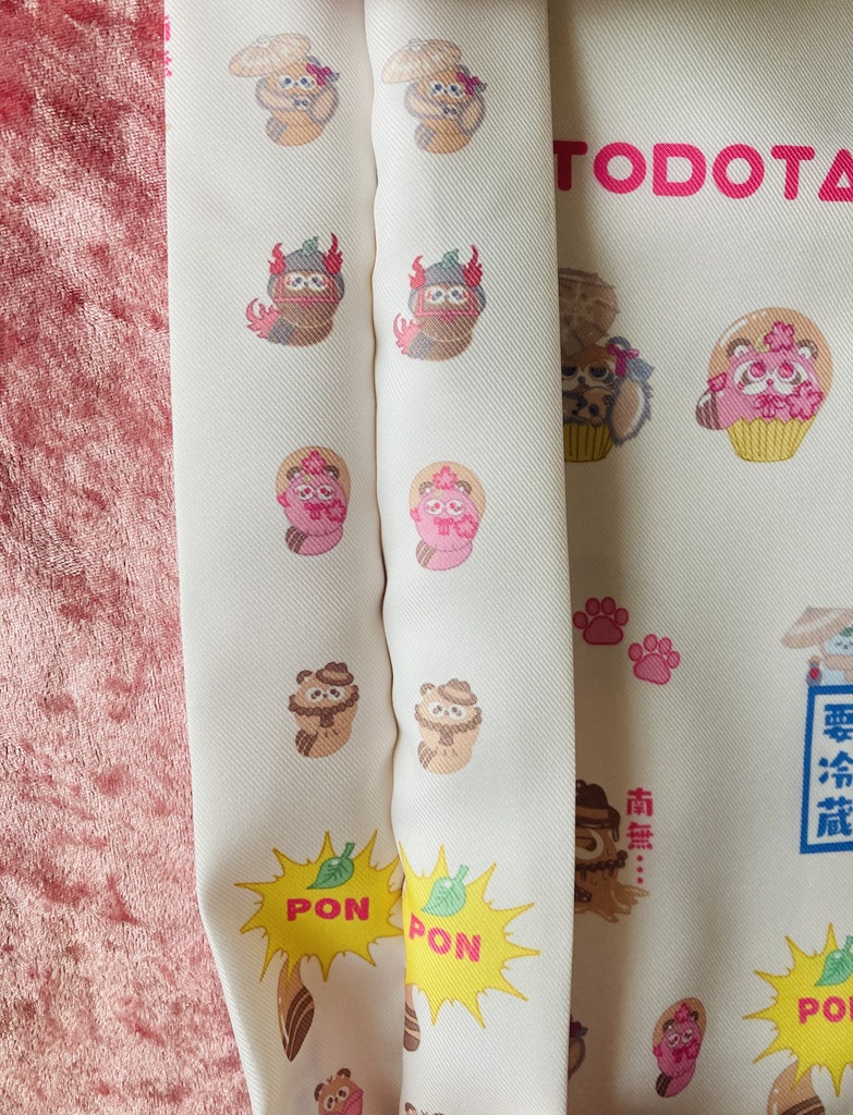 たぬしケーキのエコバッグ ポストカード付