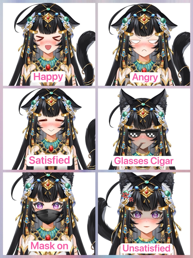 【汎用モデル】猫耳少女 Live2Dモデル VTubeStudio対応 / 商用利用可 Premade Vtuber Avatar Cat Girl