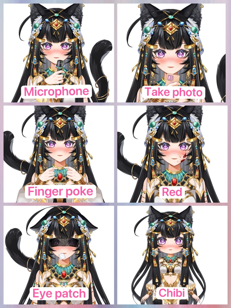 【汎用モデル】猫耳少女 Live2Dモデル VTubeStudio対応 / 商用利用可 Premade Vtuber Avatar Cat Girl