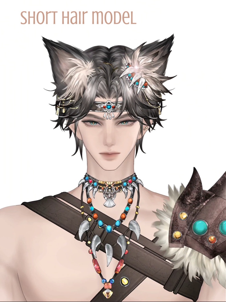 【汎用モデル】褐色肌 部族少年 腹筋 Live2Dモデル VTubeStudio対応 / 商用利用可 Premade Vtuber Avatar Tanned Anime Boy Model Tribal Outfit Wild Fantasy Style