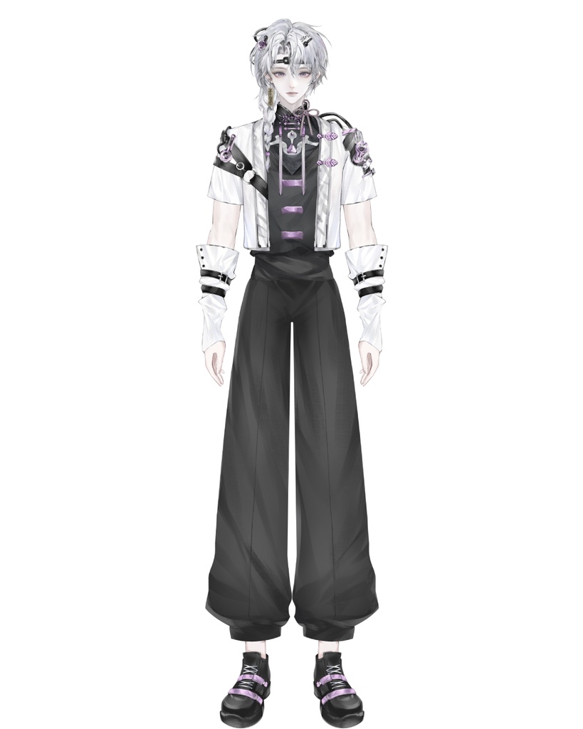 【汎用モデル】中華男性アバター Live2Dモデル VTubeStudio対応 / 商用利用可 Premade Vtuber Avatar Anime Boy Model Cyber Oriental Style