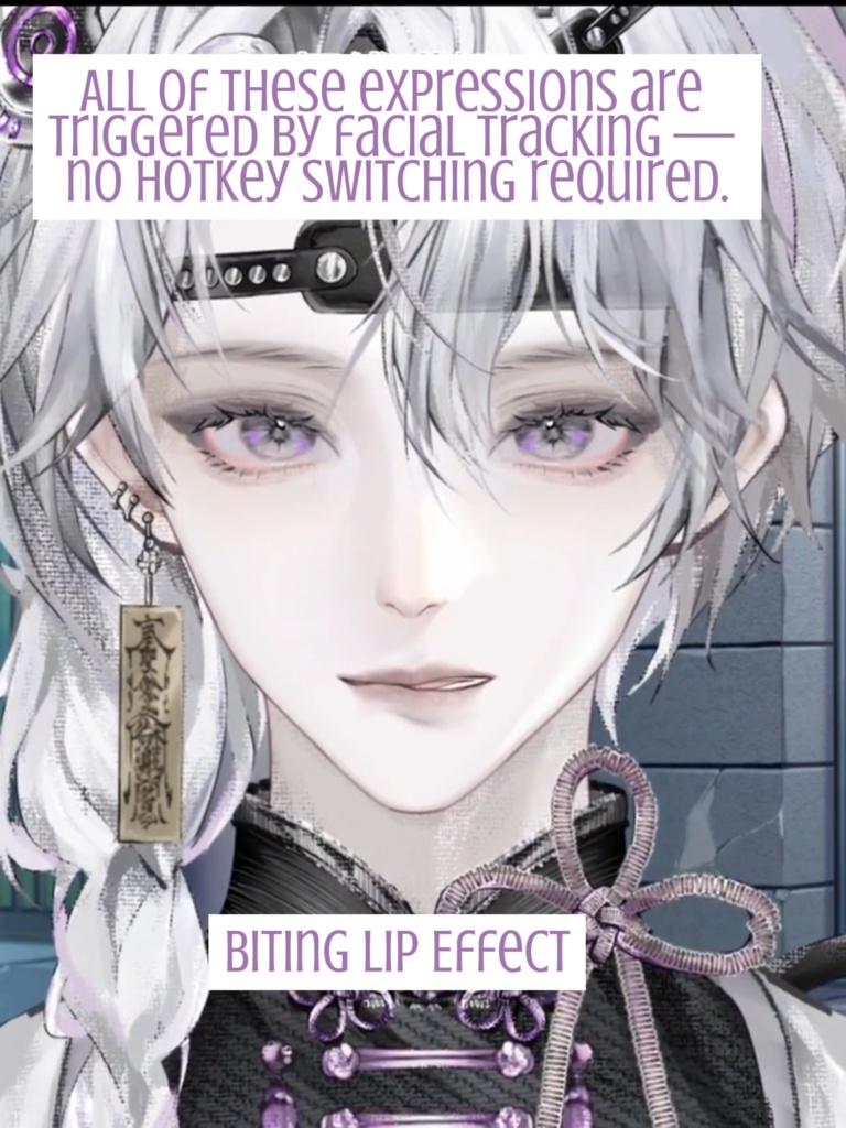 【汎用モデル】中華男性アバター Live2Dモデル VTubeStudio対応 / 商用利用可 Premade Vtuber Avatar Anime Boy Model Cyber Oriental Style