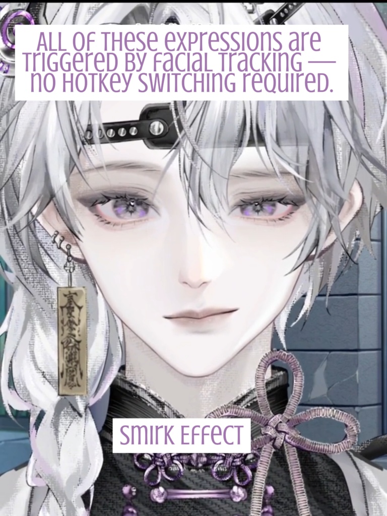 【汎用モデル】中華男性アバター Live2Dモデル VTubeStudio対応 / 商用利用可 Premade Vtuber Avatar Anime Boy Model Cyber Oriental Style