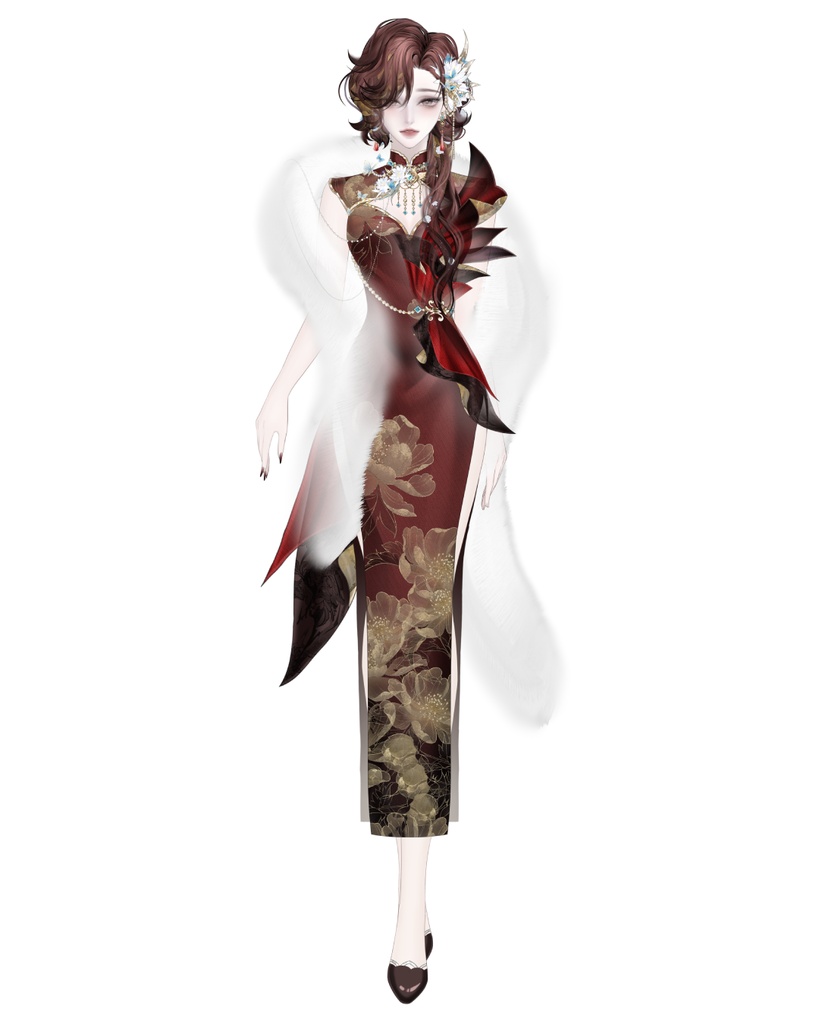 【汎用モデル】中華女性アバター チーパオ Live2Dモデル VTubeStudio対応 / 商用利用可 Premade Vtuber Avatar Female Premade Model | Cheongsam Outfit | Ready to use | Vtube Studio | Live2d Model | Vtuber Design