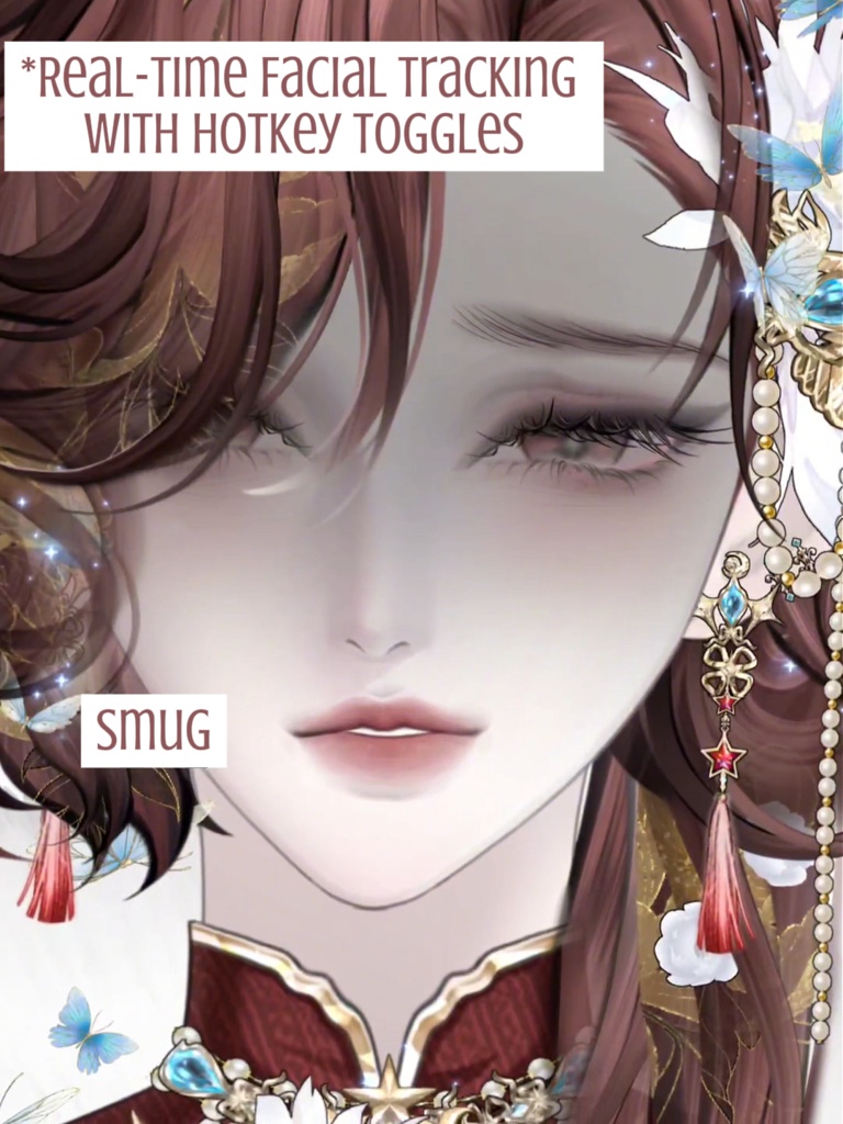【汎用モデル】中華女性アバター チーパオ Live2Dモデル VTubeStudio対応 / 商用利用可 Premade Vtuber Avatar Female Premade Model | Cheongsam Outfit | Ready to use | Vtube Studio | Live2d Model | Vtuber Design