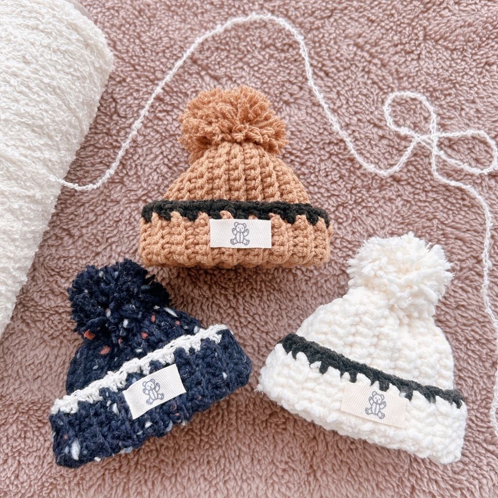 【knit】ニット帽 ／ ぬいぐるみ用