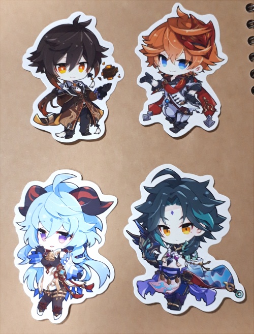 【ステッカー】原神SDキャラステッカーセット(全16種/4セット)