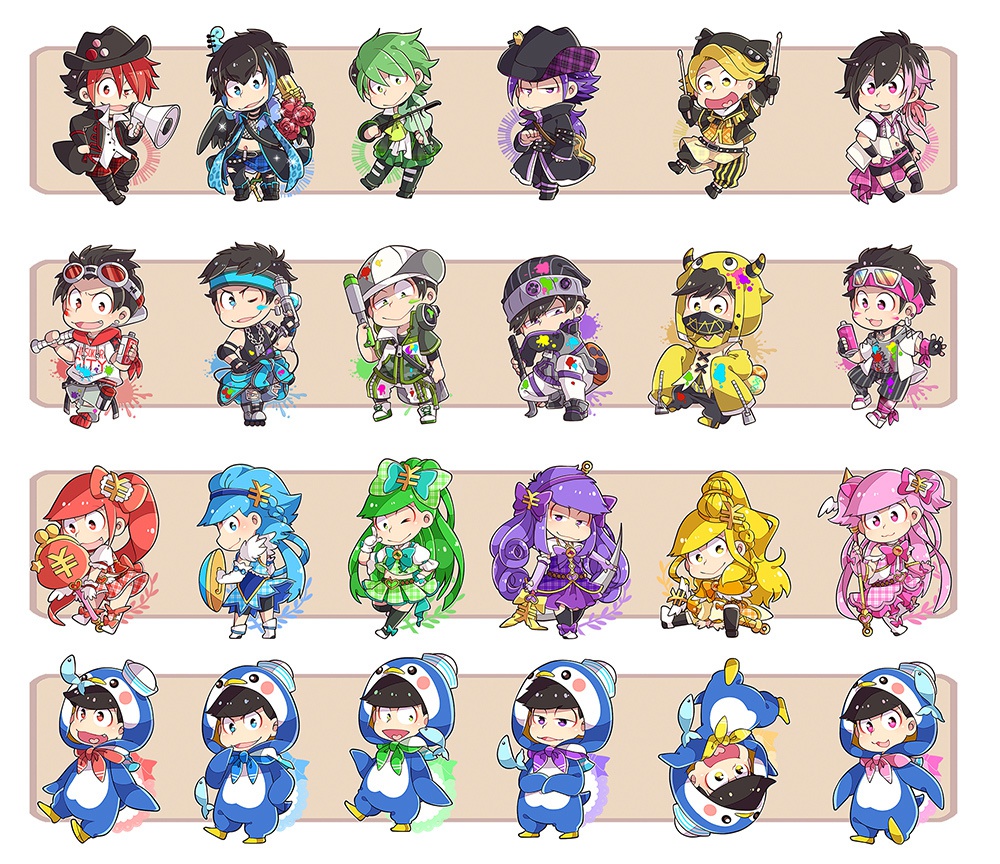 【同人グッズ】衣装別シールセット(38種)9/18新作追加