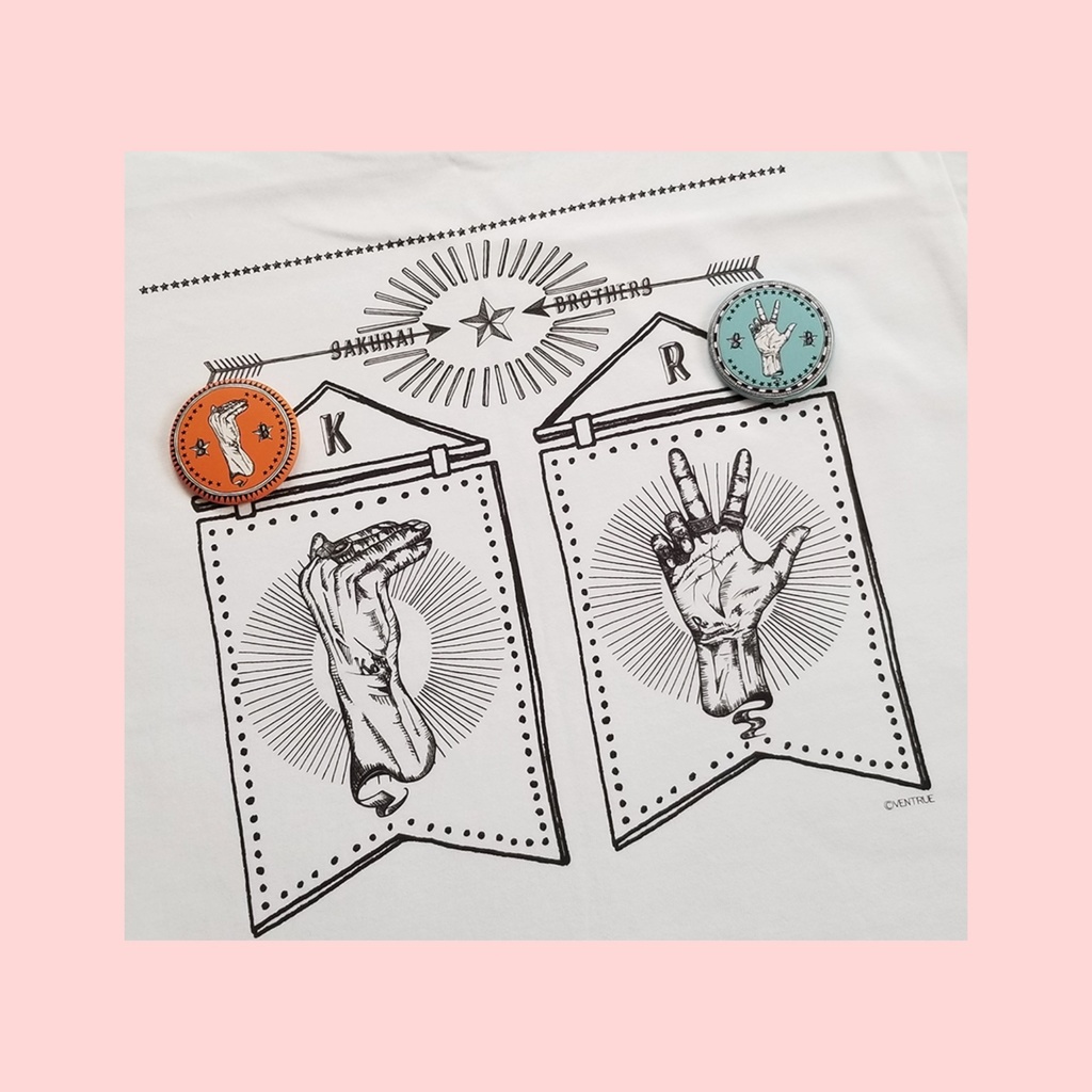 桜井兄弟SignLanguage彼Tシャツ【タペストリーver.】