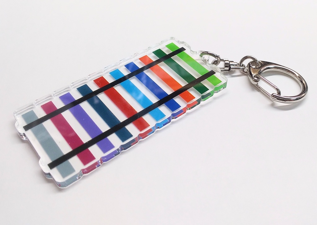 十+1色アクリルキーホルダー