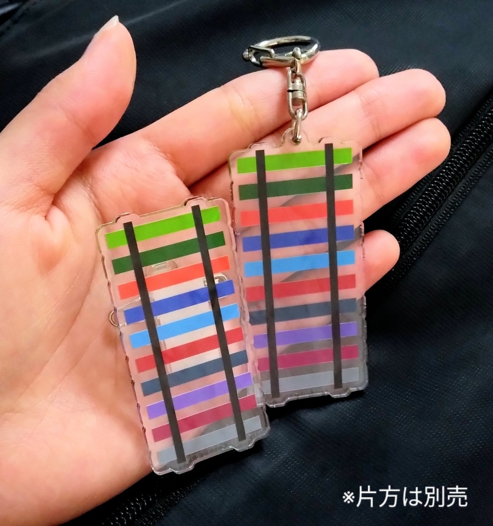 十+1色アクリルキーホルダー