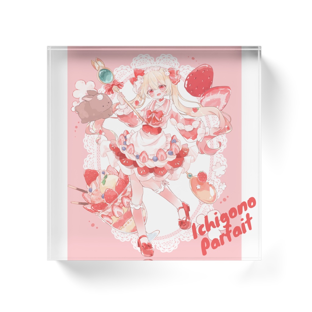 スイーツスイーツワンダーパフェランドアクリルブロック