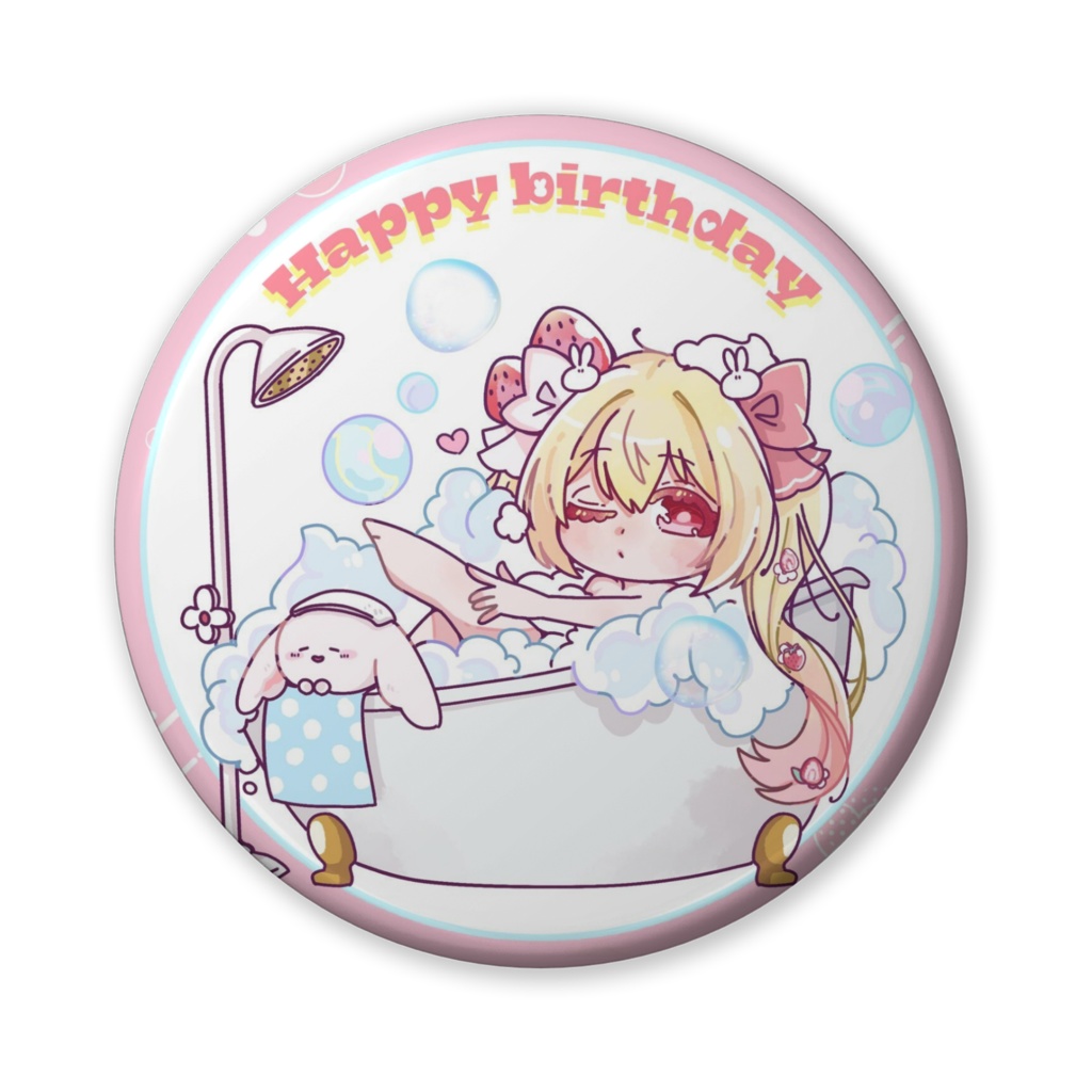 2025 BIRTH DAY 缶バッジ おふろしゃわしゃわ
