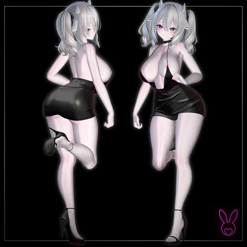 【VRChat想定】 Sexy dress 【4アバター対応】