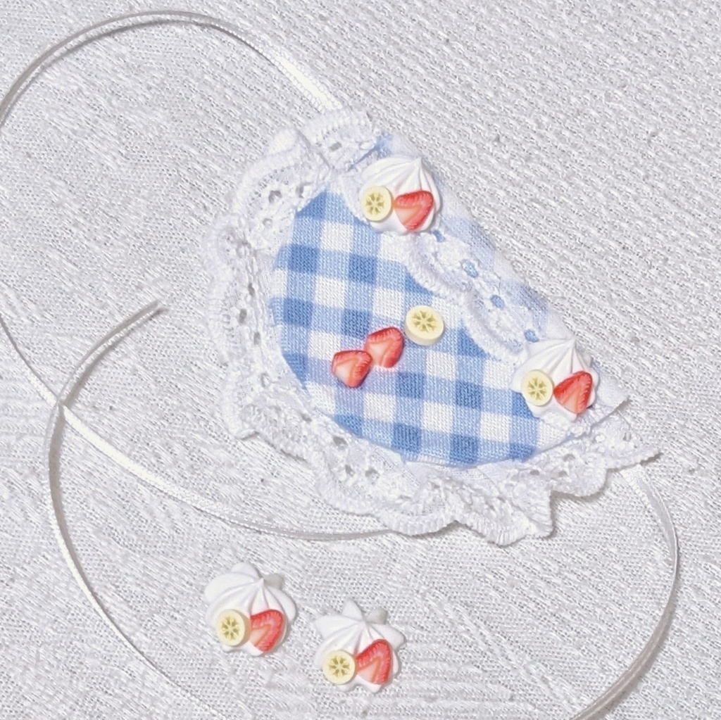 10cmぬいぐるみ用 スタイ　クリーム