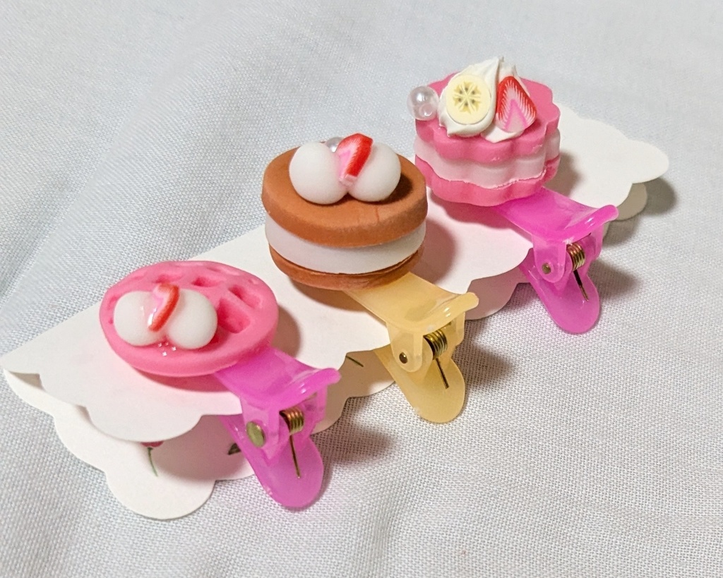 10cm~20cmぬいぐるみ用 ヘアピン スイーツ