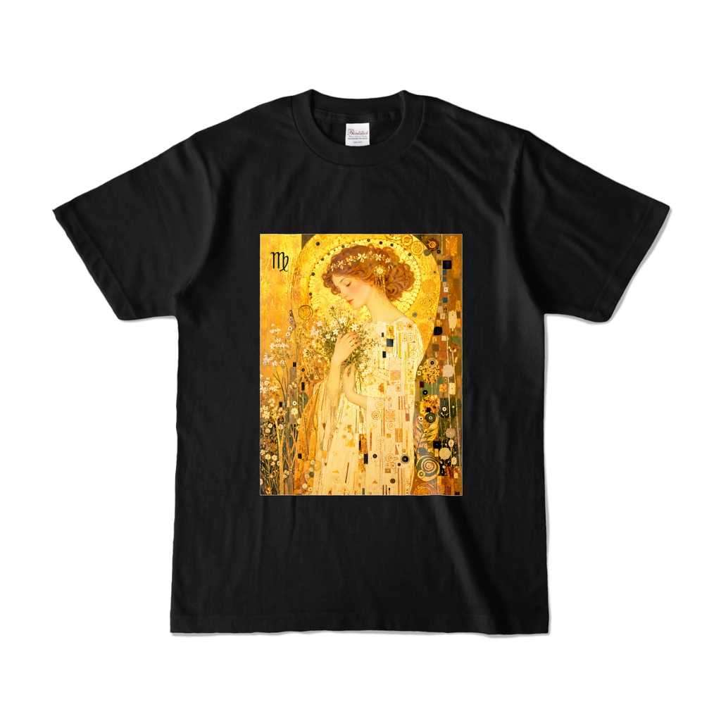 乙女座の黄金郷 “Virgo Gold” |クリムト風 星座アート ゴールドアート
