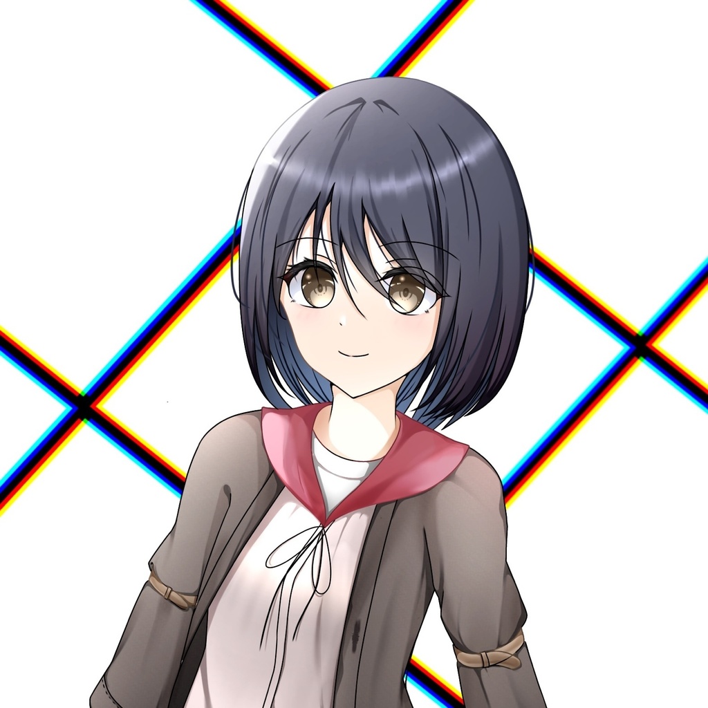 オリジナルキャラクター藍井さくらのイラスト