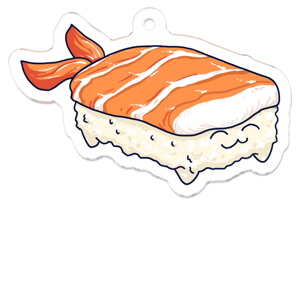 寿司(4種類)のアクリルキーホルダー