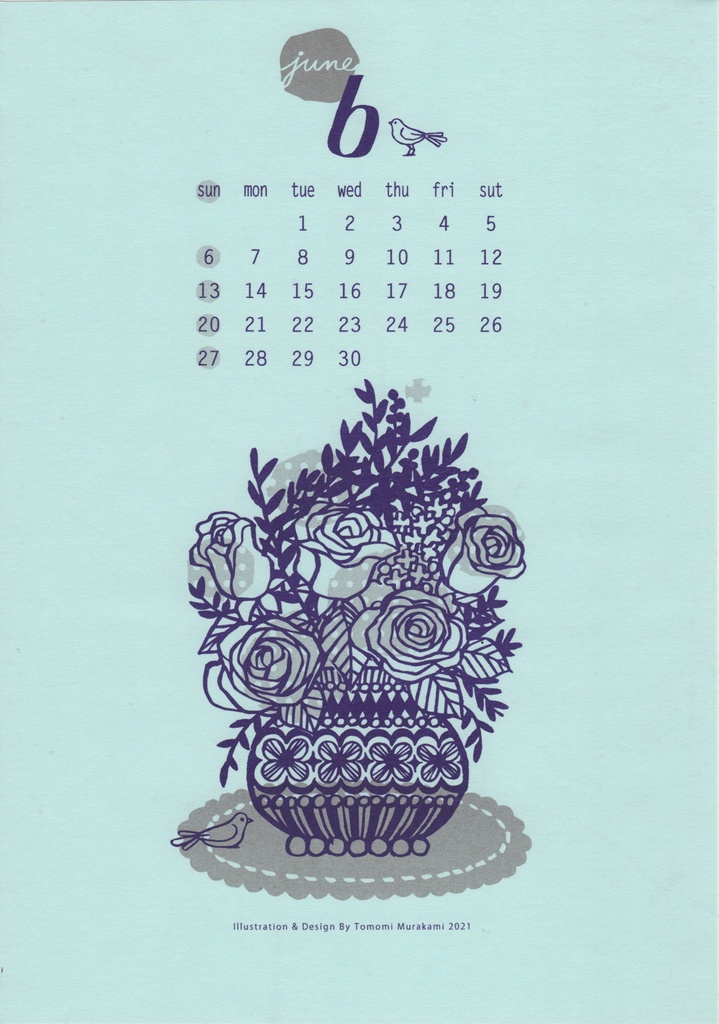 2021年版 オリジナルイラストカレンダー