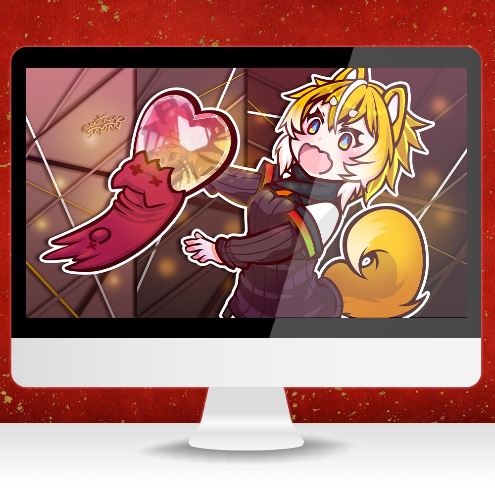 ぽち と しーば【DL壁紙】
