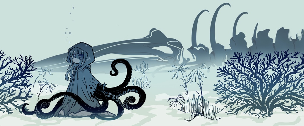 ソニアchanと海のそこマグカップ