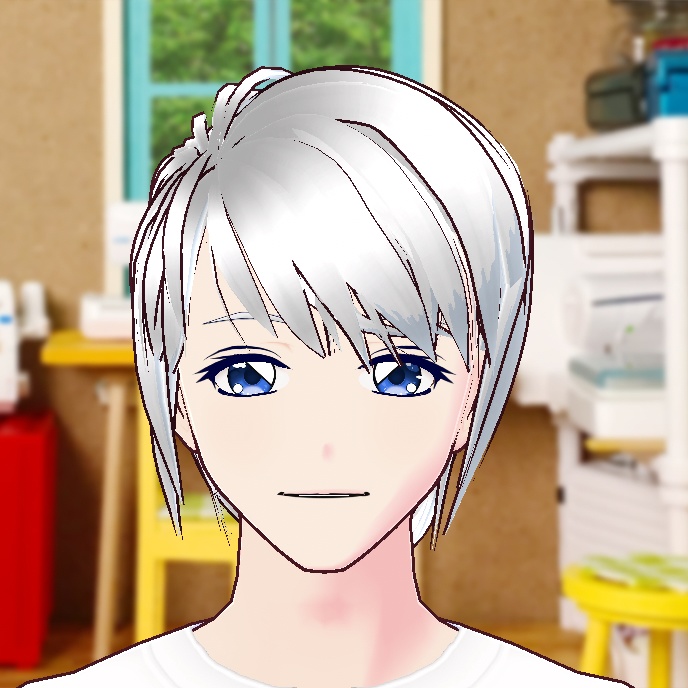 擬人化したコンピューター実用ミシンさんの3Dモデル(手芸用途専用)