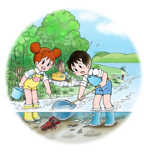 ザリガニ取り