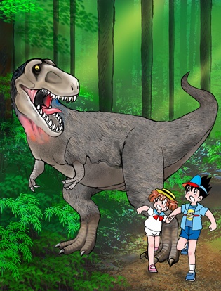 ティラノサウルスと子供たち1