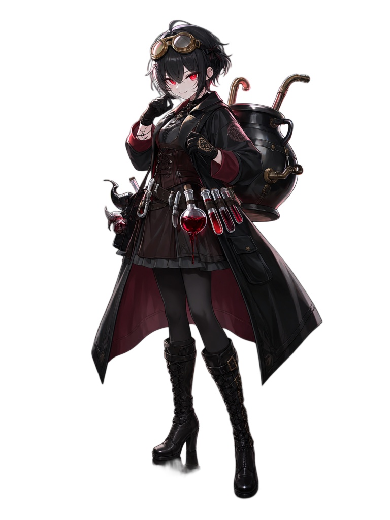 【8体セット・200円】ダークファンタジー立ち絵素材|TRPG・ゲーム・創作向け|背景透過PNG
