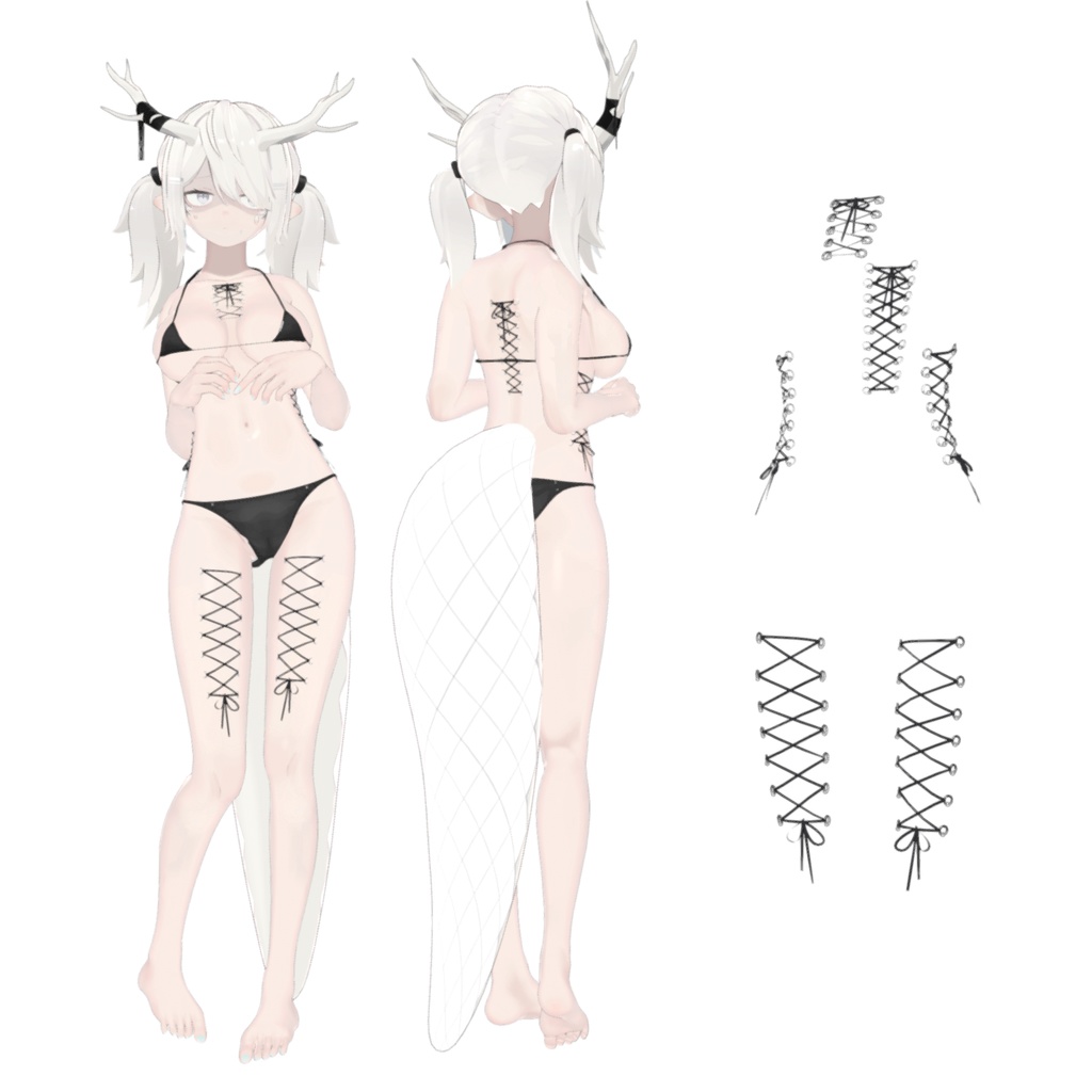 【3Dモデルアクセサリ】NGコルセットピアス