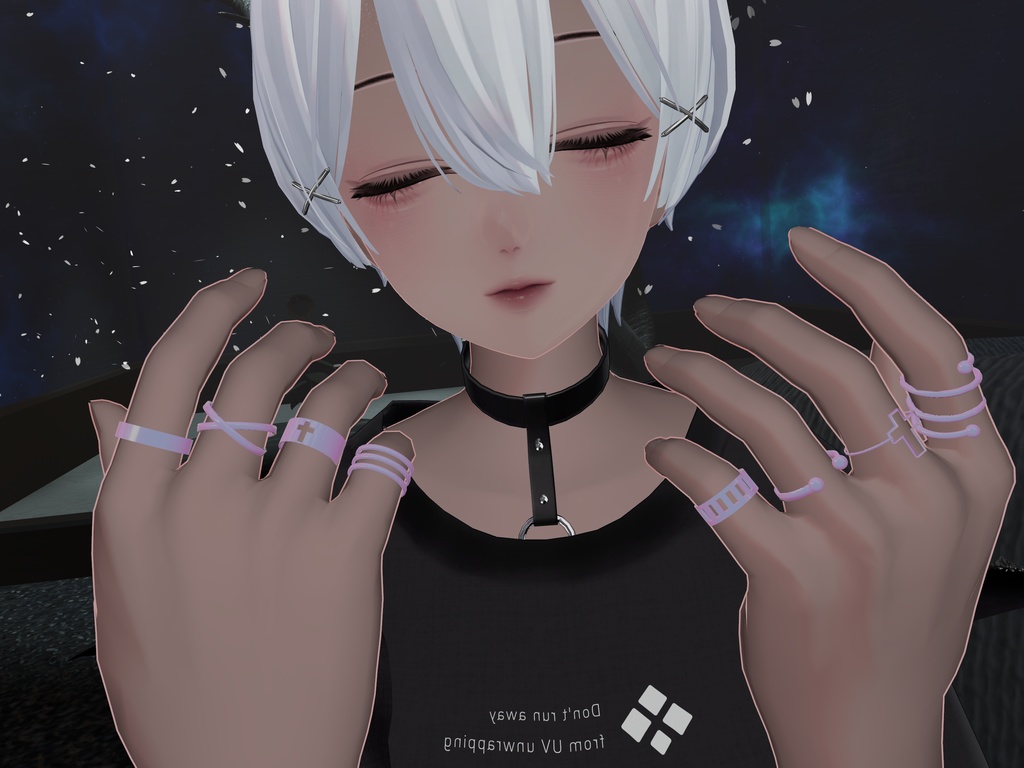 simple ring set 8種4color