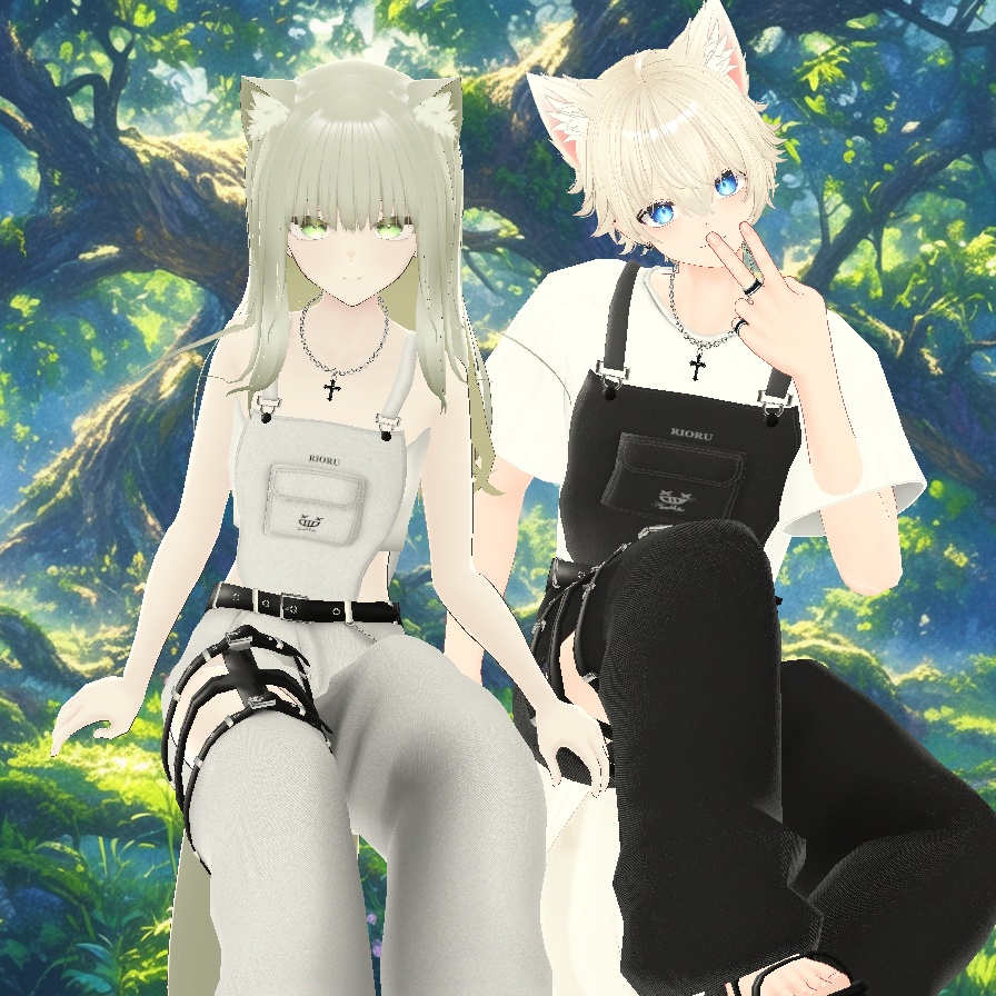 【15アバター対応】木漏れ日に、きみのとなりで【MA対応】落下ギミック付き