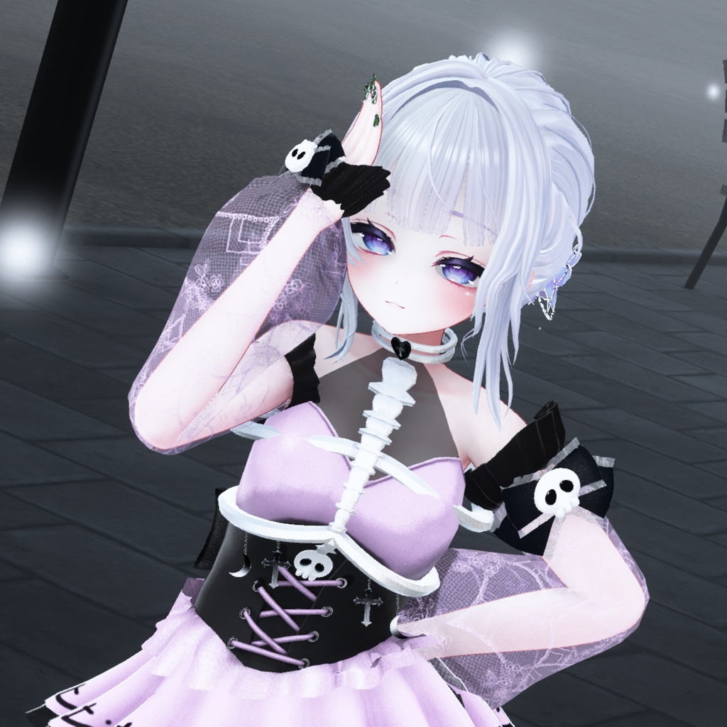 【8アバター対応】ネクロマンサードレスNecromancer Doress【MA対応】ペットギミック付き