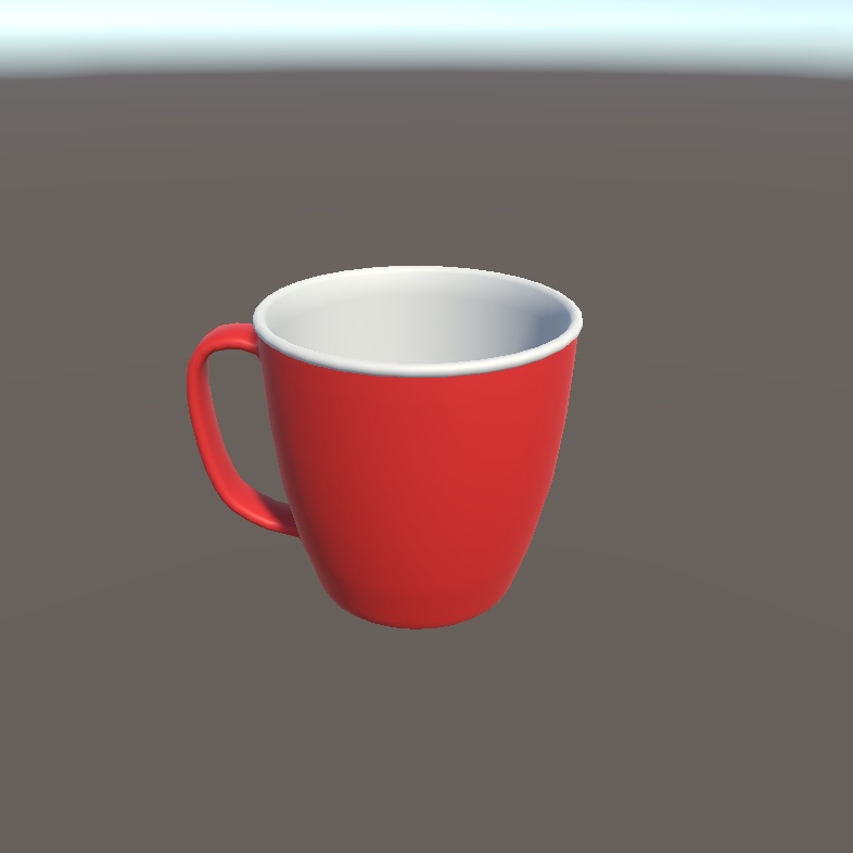 【３Dモデル】赤いコップ