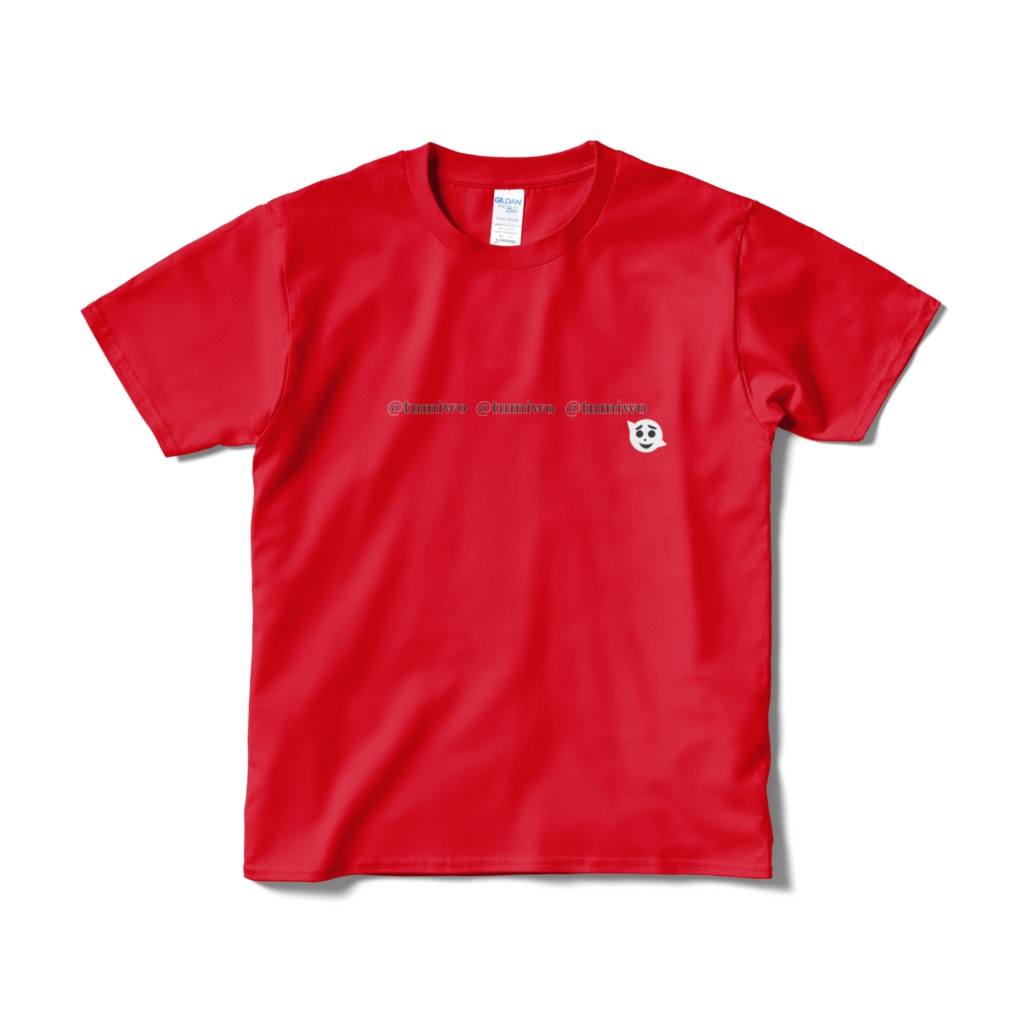 シンプル  つみをTシャツ 赤