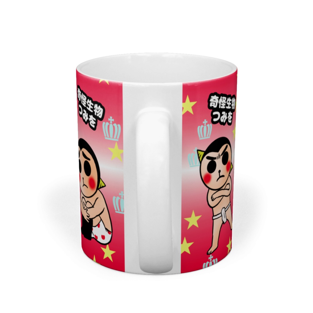 奇怪生物つみをマグカップ 赤
