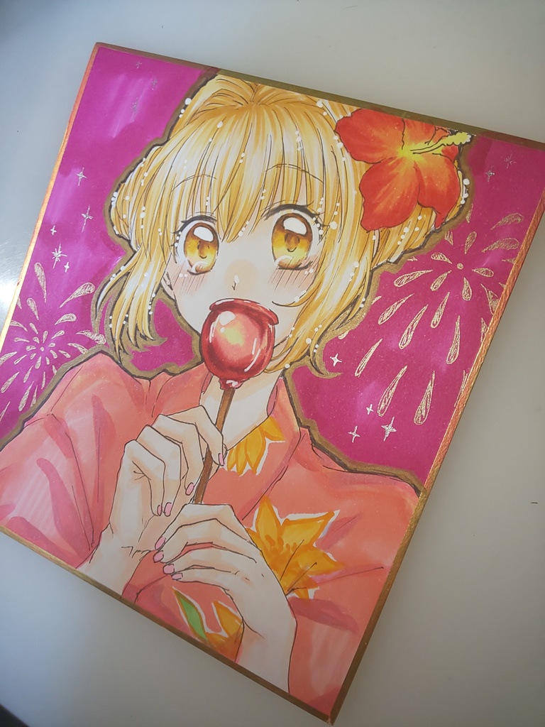 色紙イラスト ぴちぴちピッチ