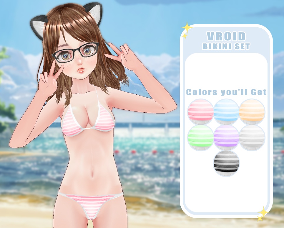 KitCat - Vroid Bikini
