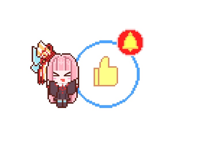 猫魔珠央式ドット絵風キャラクター素材まとめ