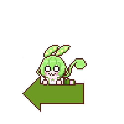 ずんずんPJキャラクターを纏めた猫魔珠央式ドット絵風素材